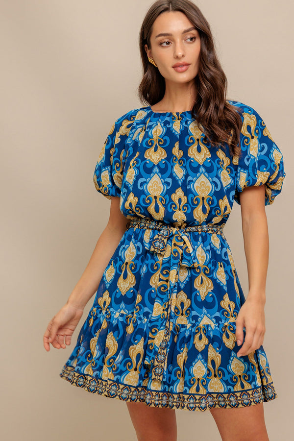 baroque-breeze-woven-mini-dress Flying Tomato-Sophia's StyleDRESSES-1